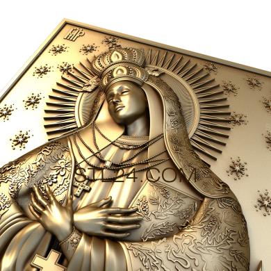 Icons (Ostroabram icon of BM, IK_1048) 3D models for cnc